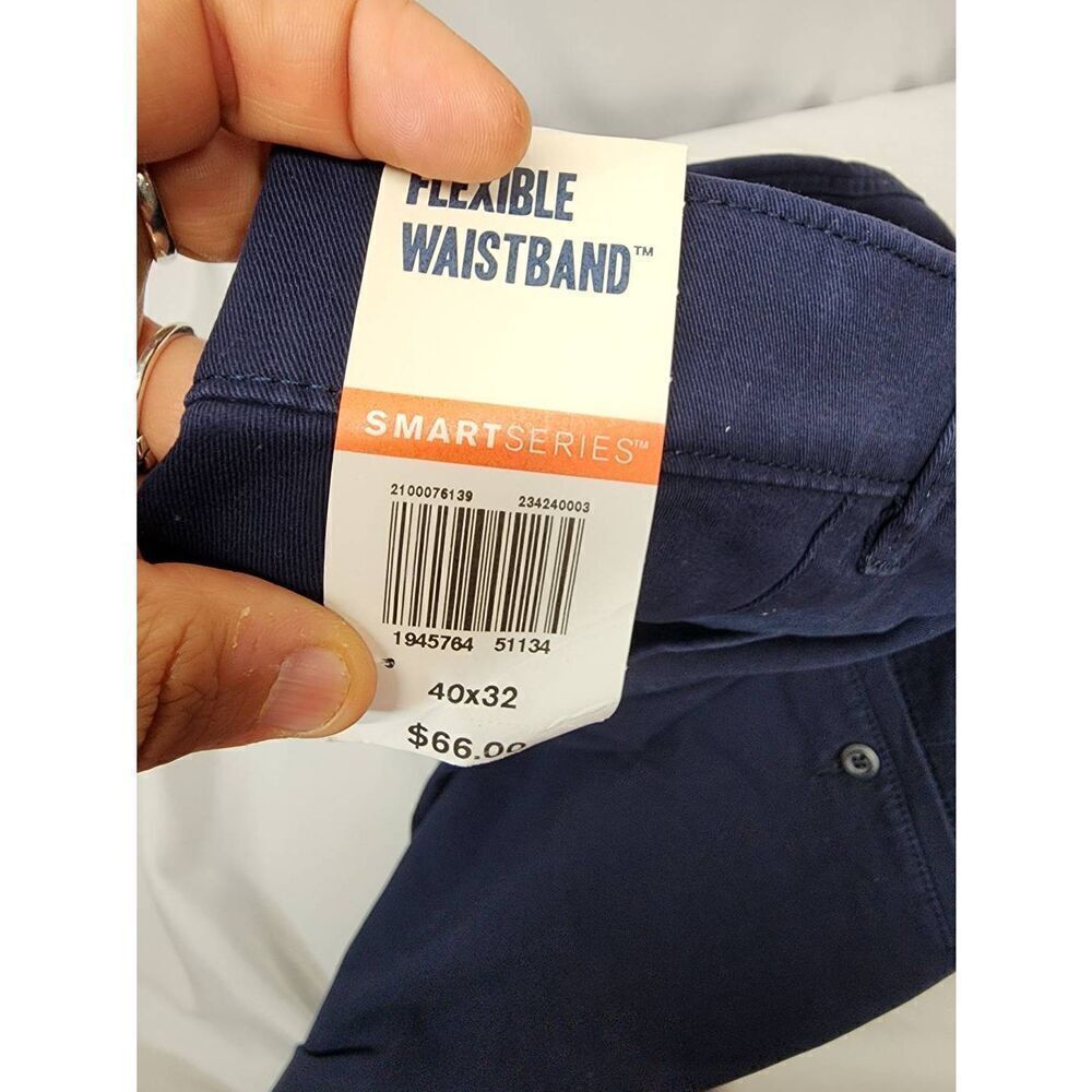 Dockers Men's Size 40x32 Navy Ultimate Chinos, Athletic Fit Stretch Straight Leg - Picture 13 of 15